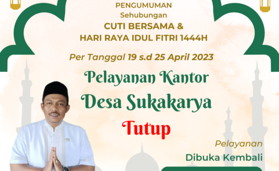 Pengumuman kantor tutup